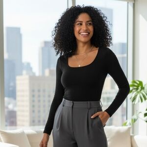 Onestepup Black bodysuit Size L/LX